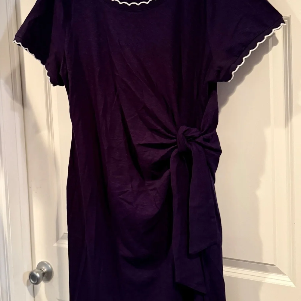 Talbots navy knit dress 2XP - Picture 2 of 6